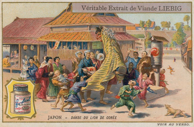 Korejský lví tanec v Japonsku od European School