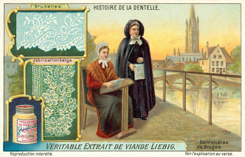 Krajkáři z Brugg (chromolitho) od European School