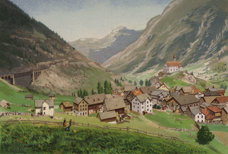 Lucernské jezero: Wasen (barevné lito) od European School