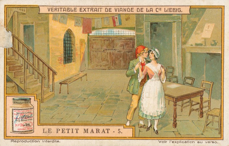 Le Petit Marat, Liebigova karta, počátek 20. století (chromo) od European School