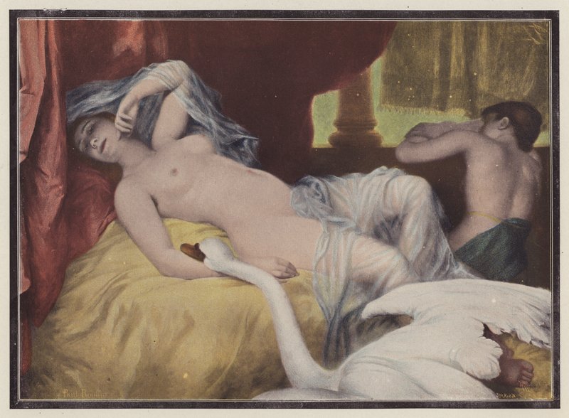 Leda, spartská princezna z řecké mytologie (barva litho) od European School
