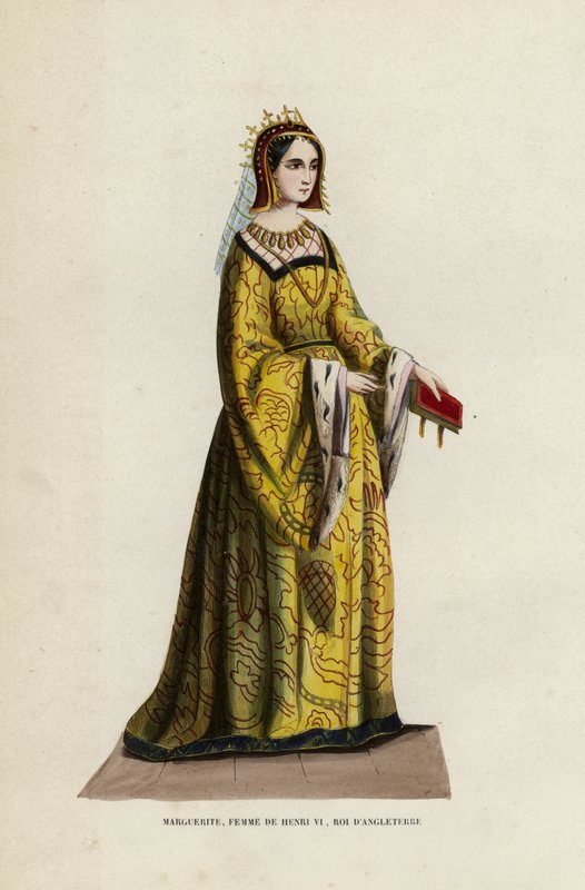 Marguerite, manželka Jindřicha VI., anglického krále (barevná rytina) od European School