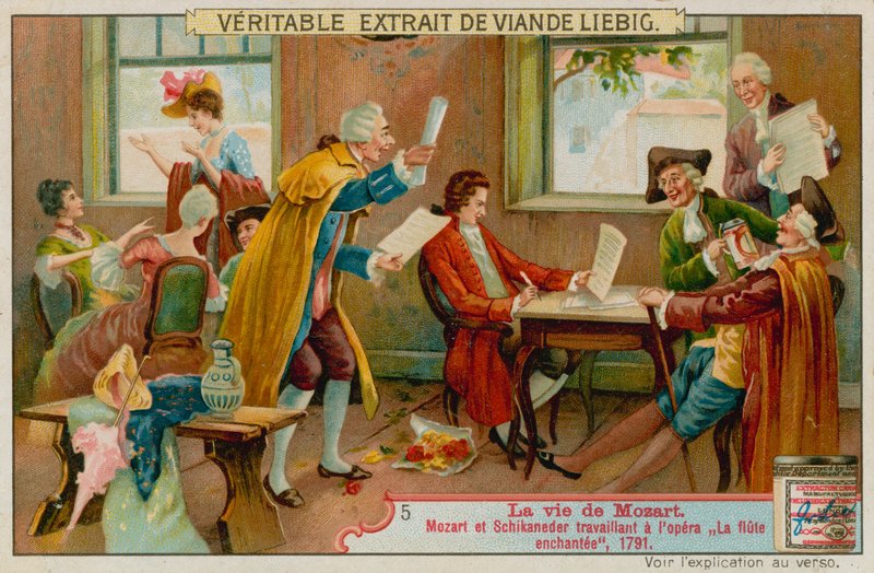 Mozart a Schikaneder pracují na Kouzelné flétně od European School