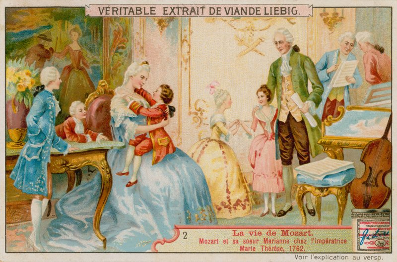 Mozart a jeho sestra Marianne s císařovnou Marií Terezií od European School