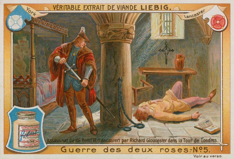 Vražda krále Jindřicha VI (chromolitho) od European School