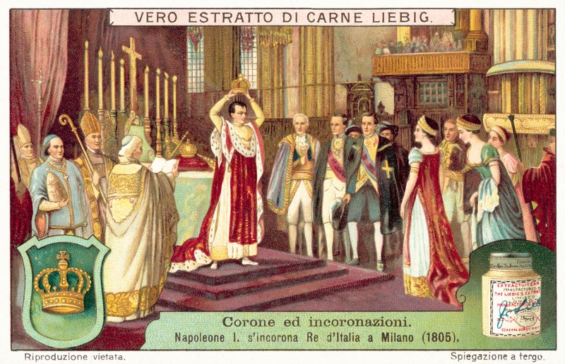 Napoleon Bonaparte se v Miláně korunoval za italského krále od European School