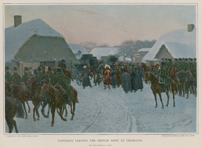 Napoleon opouští francouzskou armádu u Smorgoni od European School