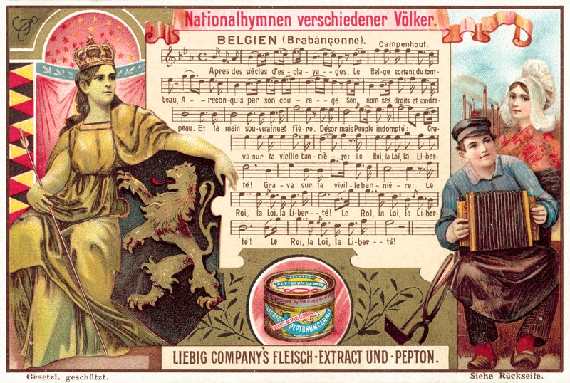 Státní hymna Belgie (chromolitho) od European School