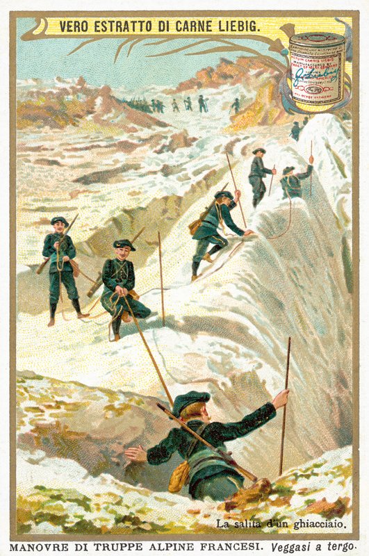 Na ledovci (chromolitho) od European School