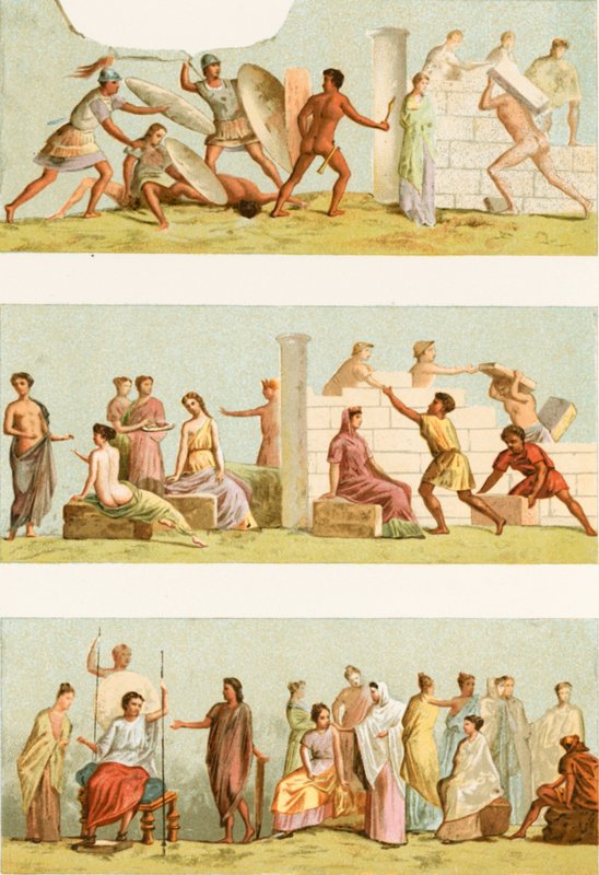 Obrazy z hrobky Statilius Taurus od European School