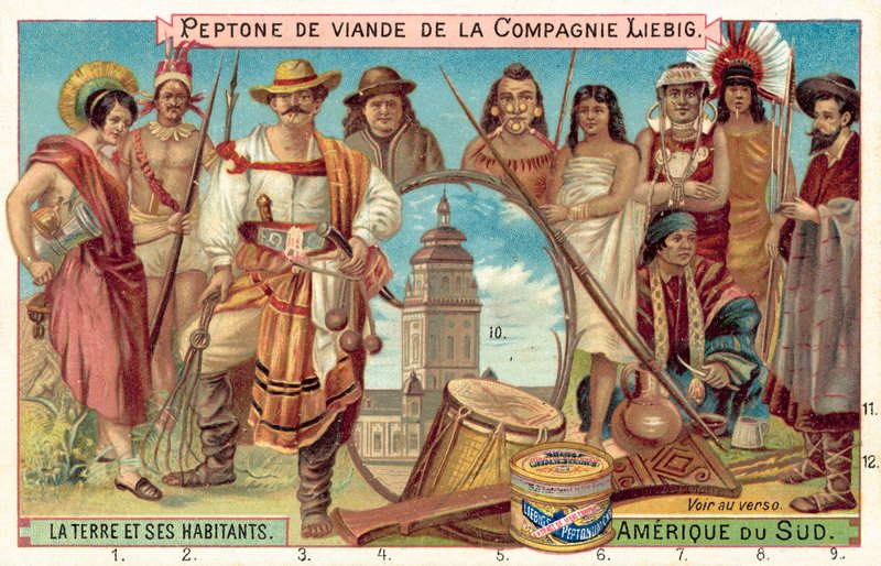 Národy Jižní Ameriky (chromolitho) od European School
