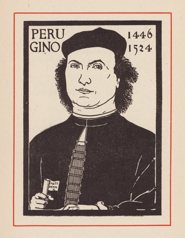 Pietro Perugino, italský renesanční umělec (litografie) od European School