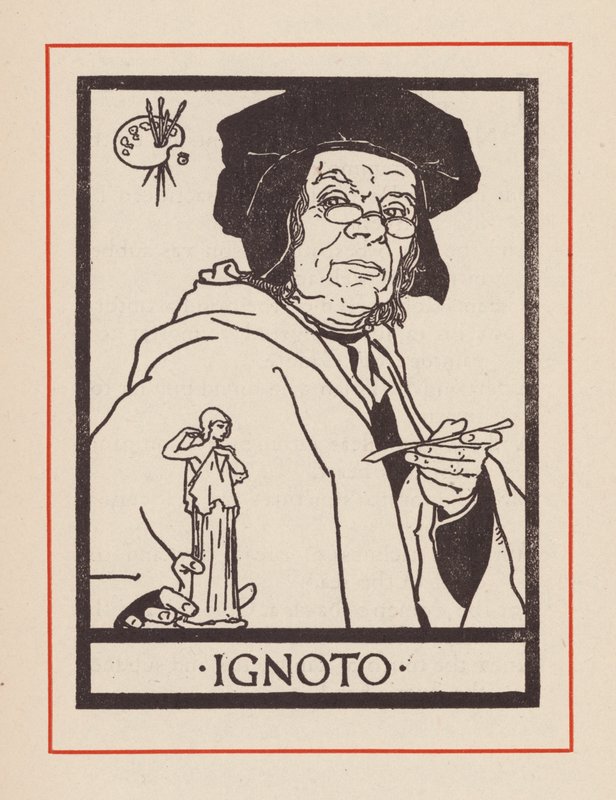 Portrét neznámého italského umělce (litografie) od European School