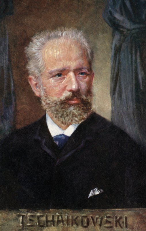 Pjotr Iljič Čajkovskij, ruský skladatel (barevná litografie) od European School