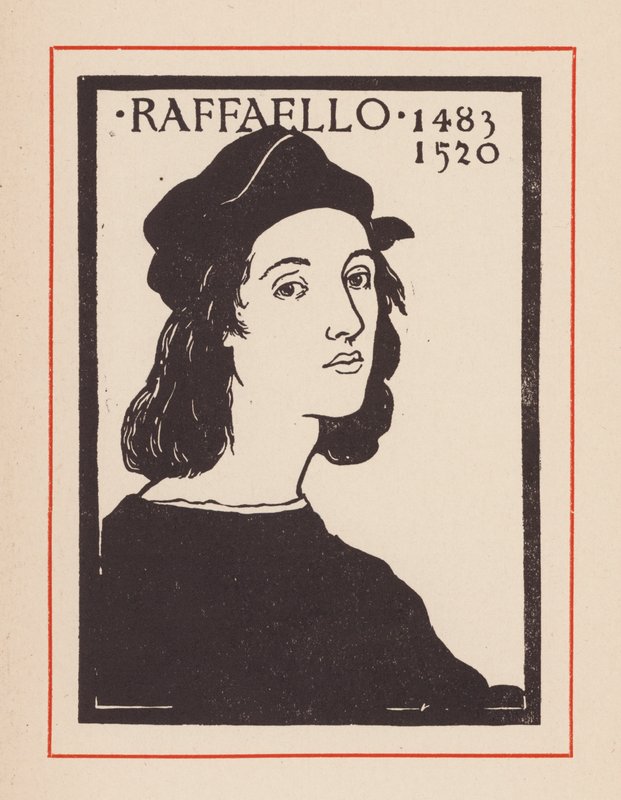 Rafael, italský renesanční umělec a architekt (litografie) od European School