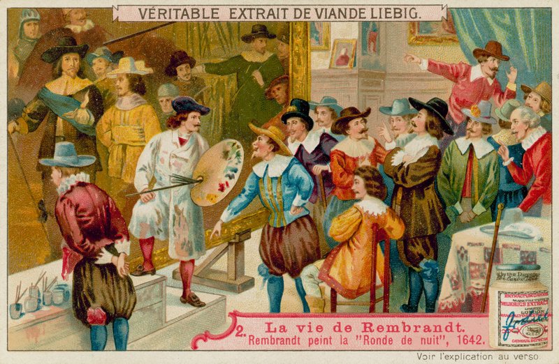 Noční hlídka Rembrandt Paintings (chromolitho) od European School