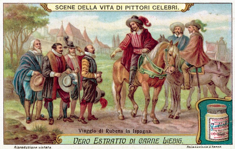 Rubensovy cesty po Španělsku (chromolitho) od European School