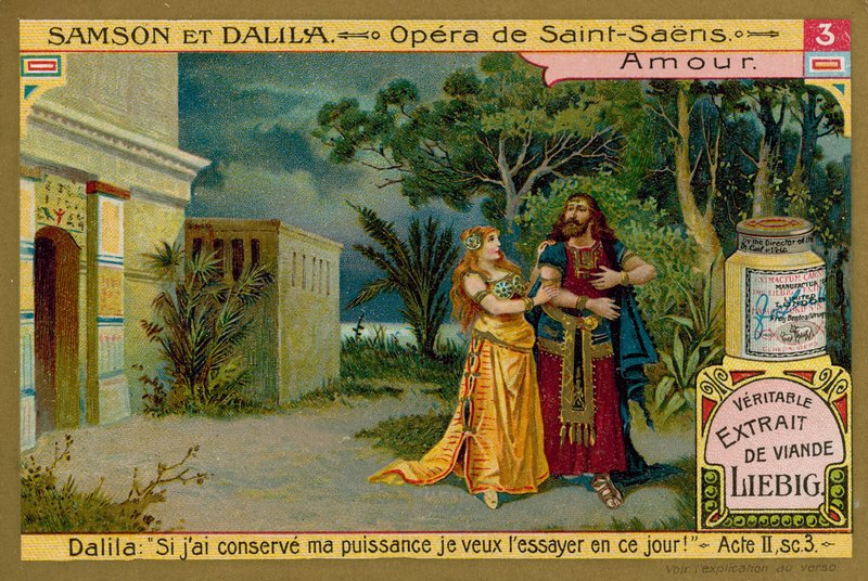 Samson a Delilah chodí v zahradách od European School