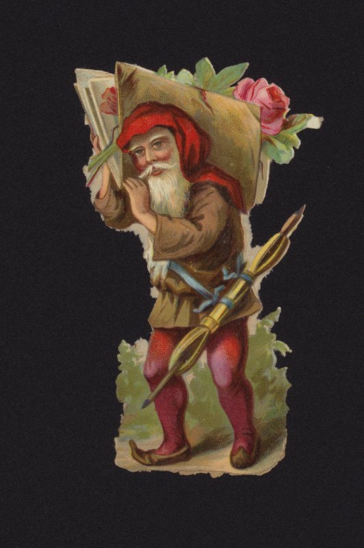 Santa Claus / Otec Vánoc (chromolitho) od European School