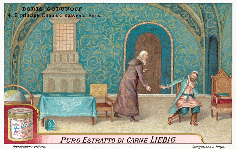 Scéna z opery Modesta Musorgského Boris Godunov (chromolitho) od European School