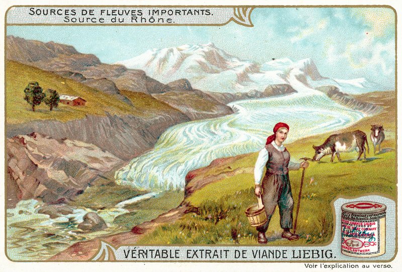 Zdroj Rhone (chromolitho) od European School