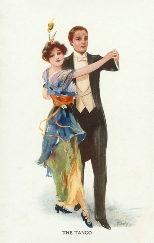 Tango (barevná litografie) od European School