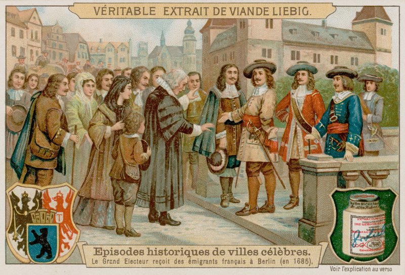 Velký kurfiřt vydává Postupimský edikt z roku 1685, který umožňuje deportovaným francouzským protestantům vstoupit do Berlína od European School