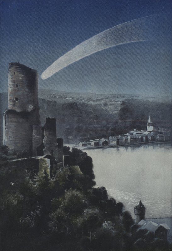 Velká kometa z roku 1811 (barevné lito) od European School
