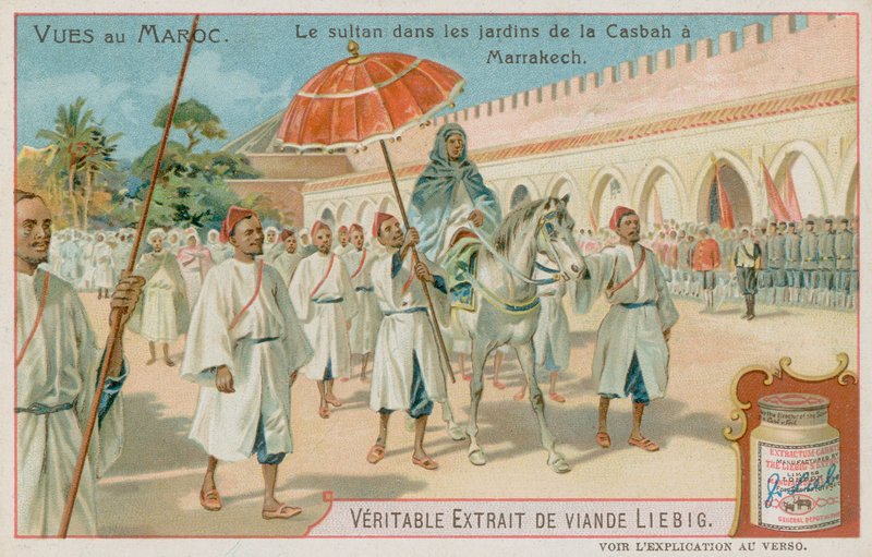 Sultán navštíví zahrady Casbah v Marrákeši od European School