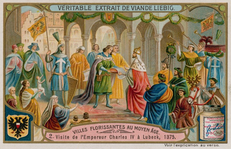 Návštěva císaře Karla IV. v Lübecku v roce 1375 od European School