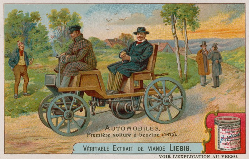 První benzínový vůz, 1875 od European School