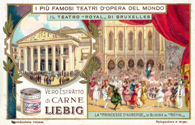 Theatre Royal de la Monnaie, Brusel (chromolitho) od European School