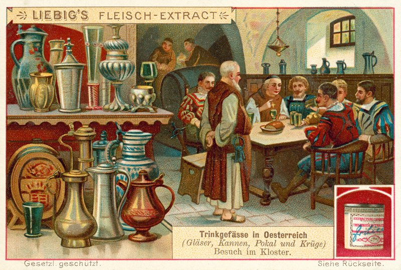 Návštěva kláštera v Rakousku (chromolitho) od European School