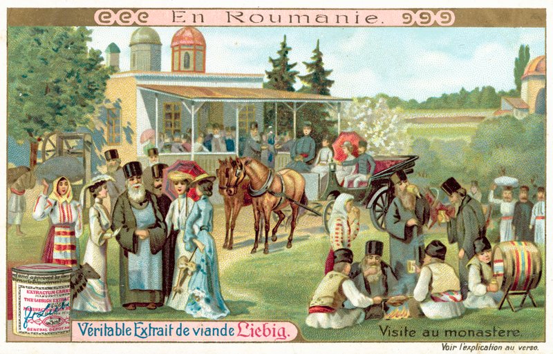 Návštěva kláštera v Rumunsku (chromolitho) od European School
