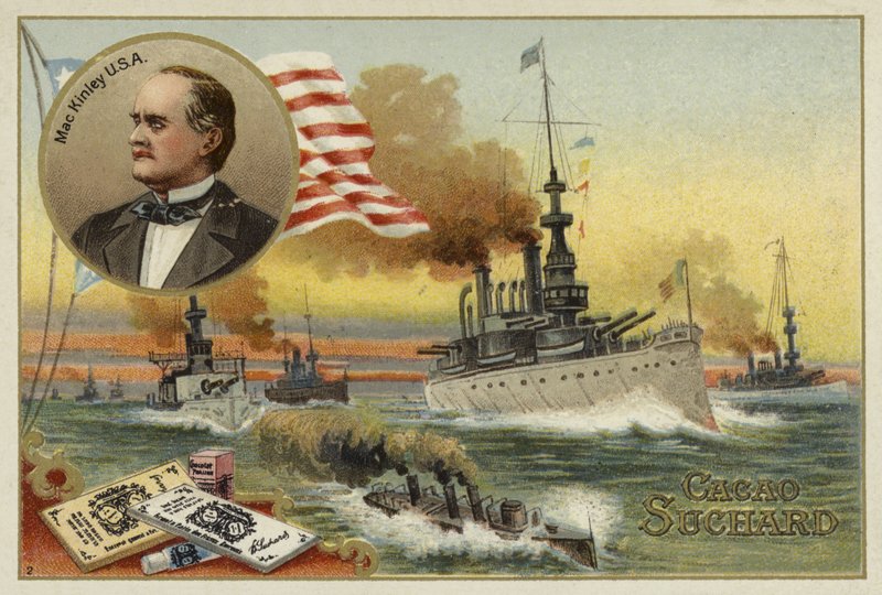 William McKinley, prezident Spojených států, španělsko-americká válka, 1898 od European School