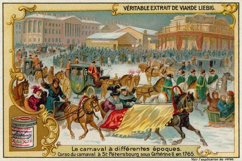Zimní karneval v Petrohradě v roce 1765 od European School