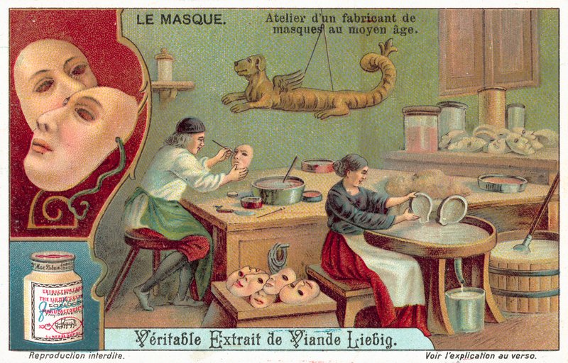 Dílna středověkého výrobce masek (chromolitho) od European School