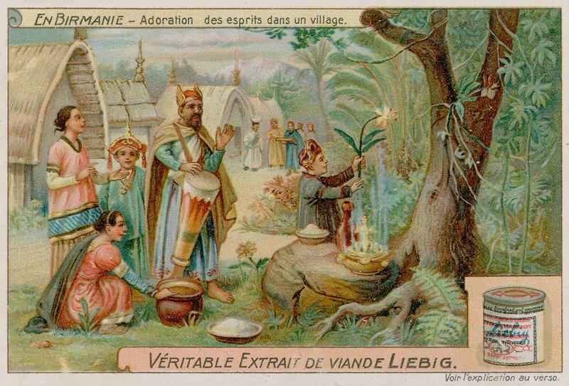 Uctívání duchů ve vesnici od European School
