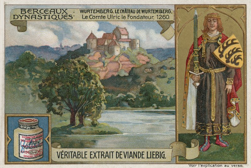 Württembersko; Hrad Wirtemberg a Ulrich I, hrabě z Württemberska, 1260 od European School