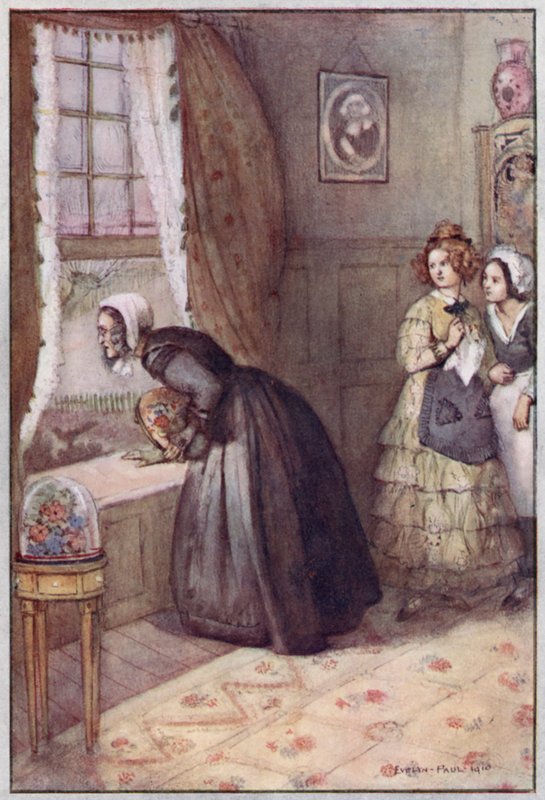 Ilustrace pro Cranford od paní Gaskell (barevné lito) od Evelyn Paul
