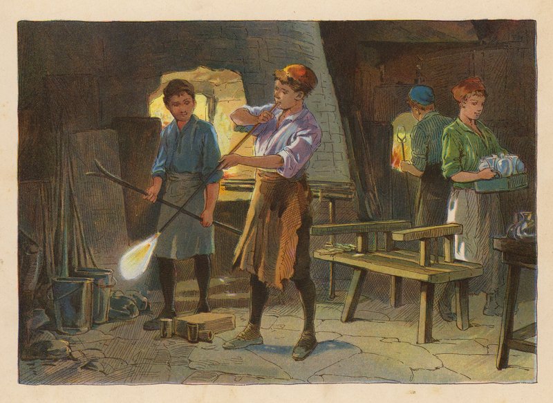 Malí dělníci: (barevná litografie) od Evelyn Stuart Hardy