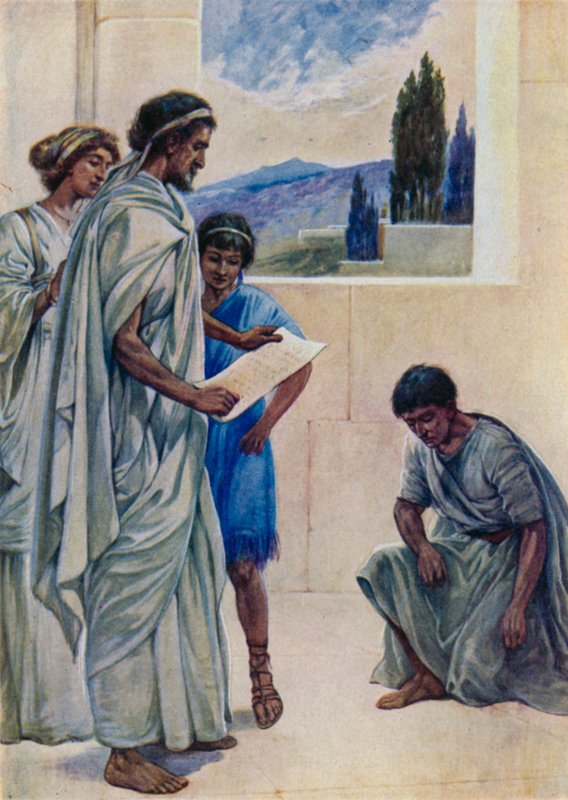 Onezimus, který utekl od svého pána (barva litho) od Evelyn Stuart Hardy