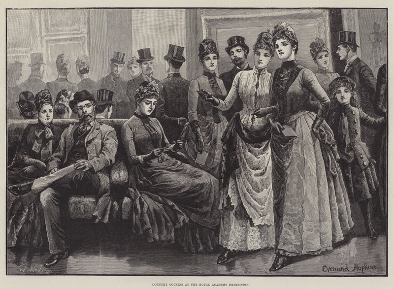 Country Cousins na výstavě Royal Academy od Everard Hopkins