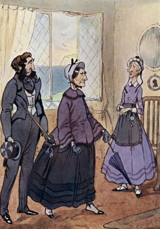 Ilustrace pro Davida Copperfielda (barevné lito) od F. M. B. Blaikie