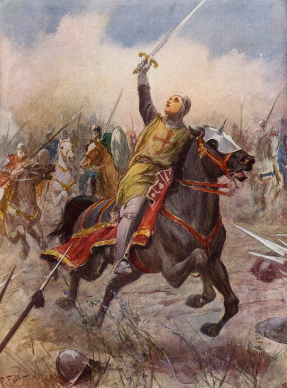 La Gerusalemme Liberata by Torquato Tasso: Canto VIII, strofa 17 (barevná litografie) od Fabio Fabbi