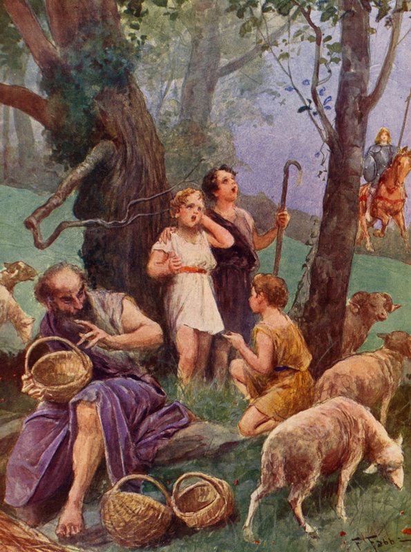 La Gerusalemme Liberata - Torquato Tasso: Canto VII, strofa 6 (barevná litografie) od Fabio Fabbi