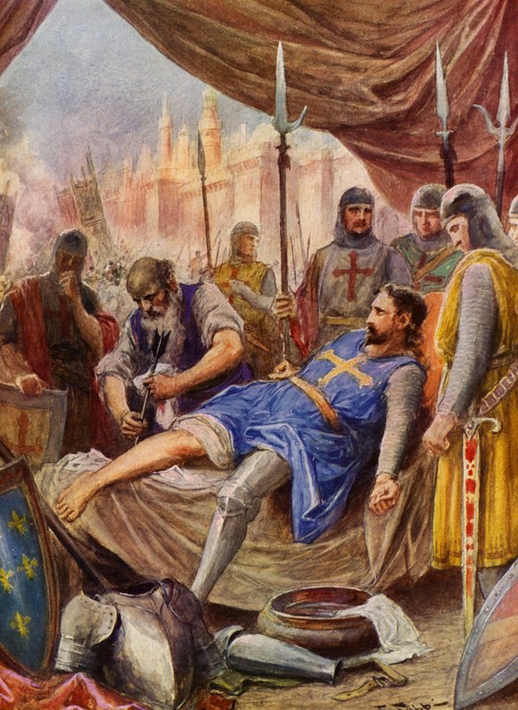 La Gerusalemme Liberata by Torquato Tasso: Canto XI, strofa 71 (barevná litografie) od Fabio Fabbi
