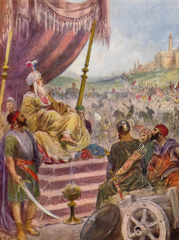 La Gerusalemme Liberata by Torquato Tasso: Canto XVII, strofa 11 (barevná litografie) od Fabio Fabbi
