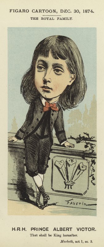 Karikatura prince Alberta Victora od Faustin