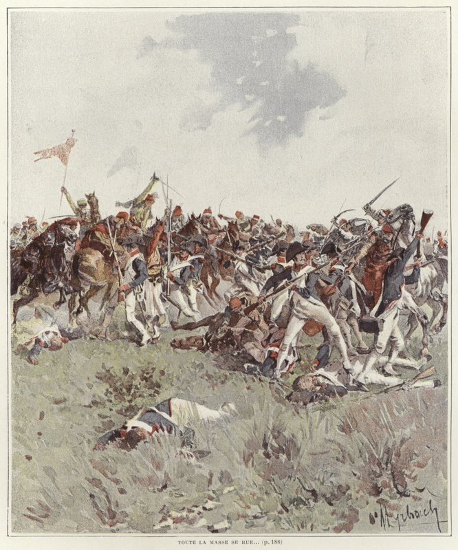 Bitva francouzské revoluční války od Felicien baron de Myrbach Rheinfeld